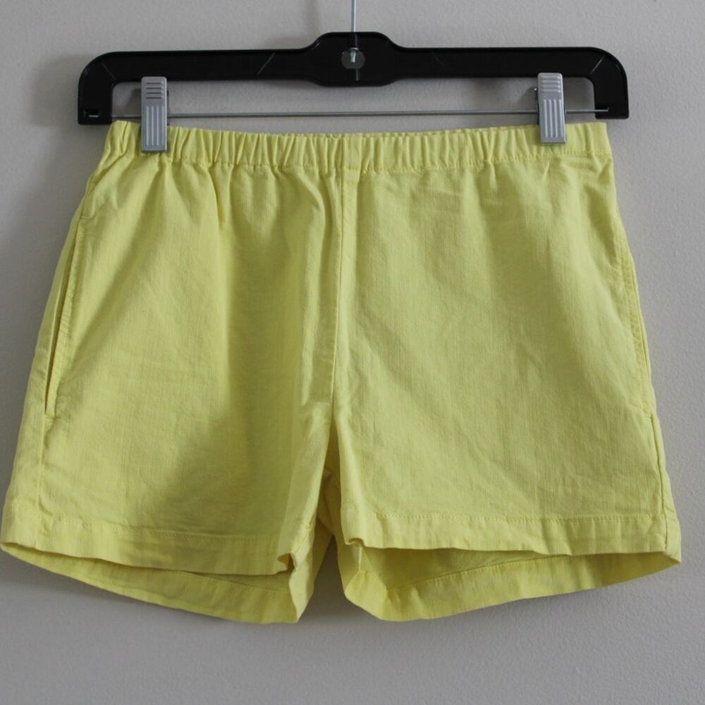 NWT‎ Bonpoint Girl's Enjoy Shorts Cotton Lemon Yellow 12